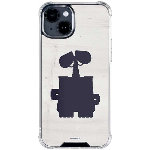 Disney Wall-E Silhouette iPhone 15 Clear Case
