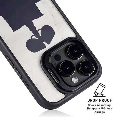 Disney Wall-E Silhouette iPhone 15 Pro Max Kickstand Case