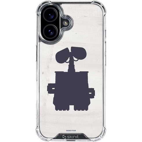 Disney Wall-E Silhouette iPhone 16 Plus Clear Case