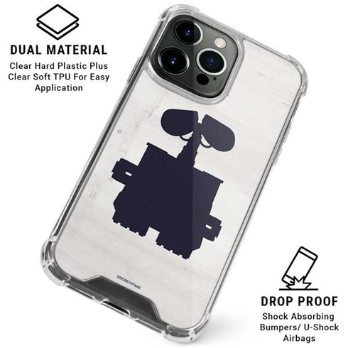 Disney Wall-E Silhouette iPhone 16 Pro Clear Case