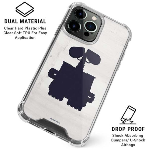 Disney Wall-E Silhouette iPhone 16 Pro Max Clear Case