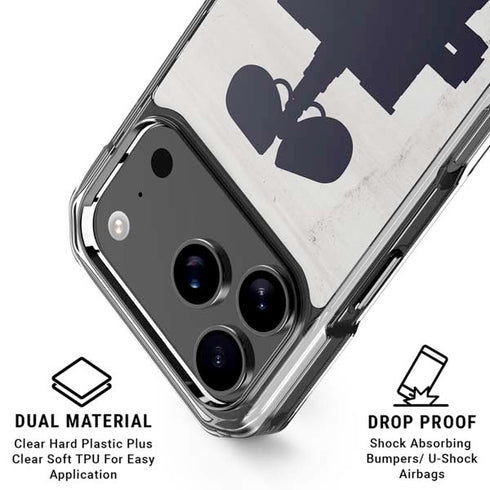 Disney Wall-E Silhouette iPhone 18 Pro Clear Case