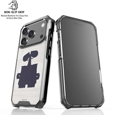 Disney Wall-E Silhouette iPhone 18 Pro Clear Case