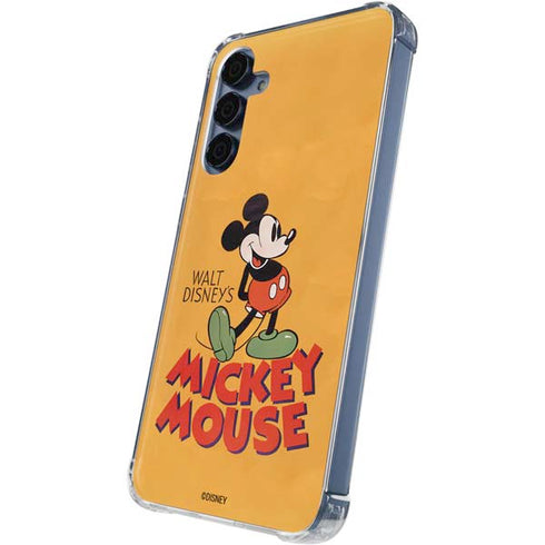 Disney Mickey Mouse Walt Disney Classic Character Galaxy A35 5G Clear Case