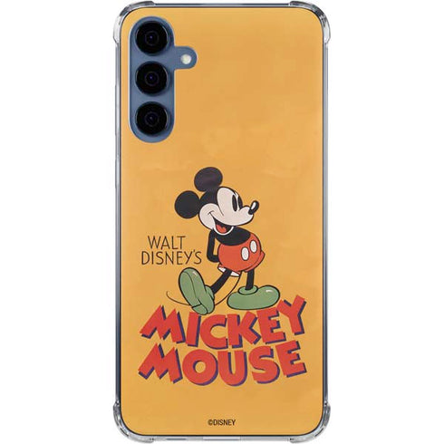 Disney Mickey Mouse Walt Disney Classic Character Galaxy A55 5G Clear Case