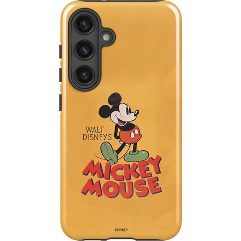 Disney Mickey Mouse Walt Disney Classic Character Galaxy S25 Plus Impact Case