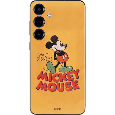 Disney Mickey Mouse Walt Disney Classic Character Galaxy S25 Plus Skin