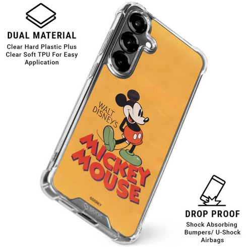 Disney Mickey Mouse Walt Disney Classic Character Galaxy S26 Plus Clear Case