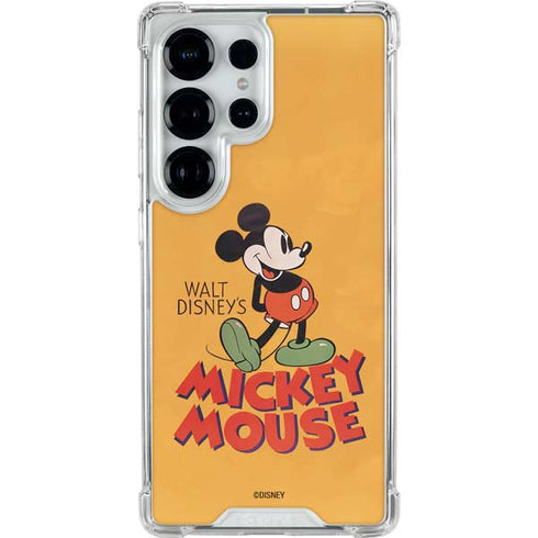 Disney Mickey Mouse Walt Disney Classic Character Galaxy S26 Ultra Clear Case