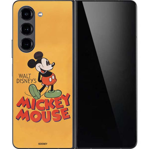 Disney Mickey Mouse Walt Disney Classic Character Galaxy Z Fold5 5G Skin