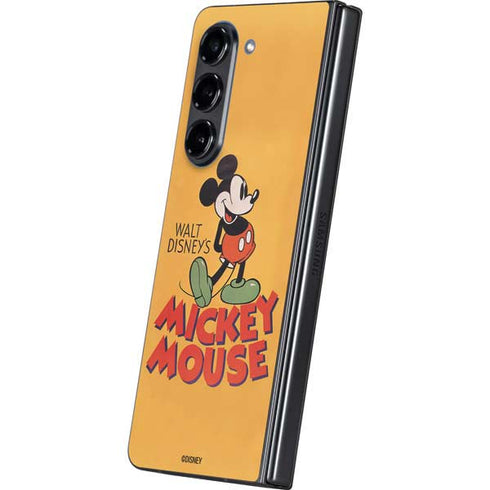 Disney Mickey Mouse Walt Disney Classic Character Galaxy Z Fold5 5G Skin