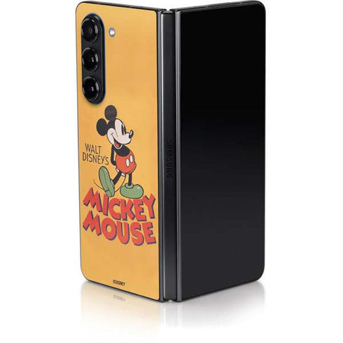 Disney Mickey Mouse Walt Disney Classic Character Galaxy Z Fold5 5G Skin
