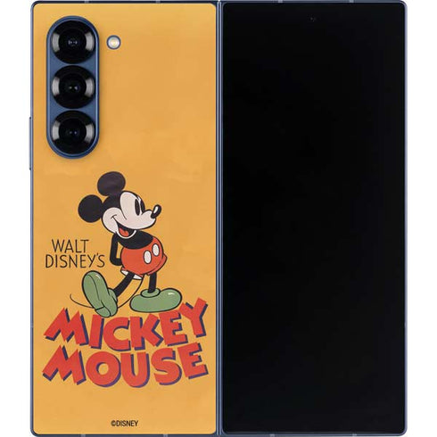 Disney Mickey Mouse Walt Disney Classic Character Galaxy Z Fold6 Skin