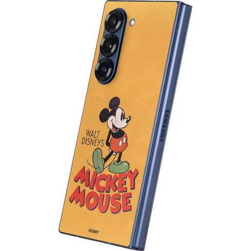 Disney Mickey Mouse Walt Disney Classic Character Galaxy Z Fold6 Skin
