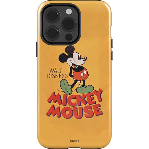 Disney Mickey Mouse Walt Disney Classic Character iPhone 15 Pro Impact Case