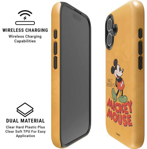 Disney Mickey Mouse Walt Disney Classic Character iPhone 16 Plus Magsafe Impact Case