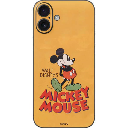 Disney Mickey Mouse Walt Disney Classic Character iPhone 16 Plus Skin