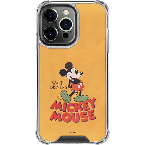 Disney Mickey Mouse Walt Disney Classic Character iPhone 16 Pro Clear Case