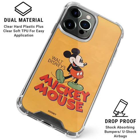 Disney Mickey Mouse Walt Disney Classic Character iPhone 16 Pro Clear Case