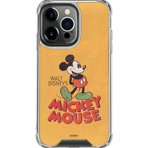 Disney Mickey Mouse Walt Disney Classic Character iPhone 16 Pro Max Clear Case