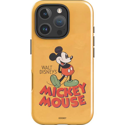 Disney Mickey Mouse Walt Disney Classic Character iPhone 16 Pro Max Impact Case