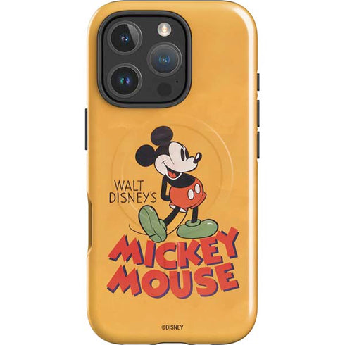 Disney Mickey Mouse Walt Disney Classic Character iPhone 16 Pro Max Magsafe Impact Case