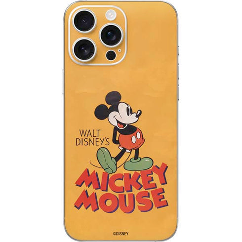 Disney Mickey Mouse Walt Disney Classic Character iPhone 16 Pro Max Skin