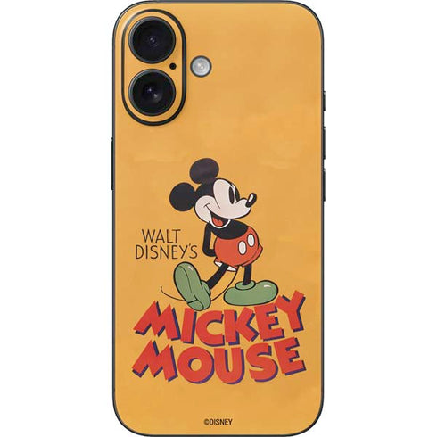 Disney Mickey Mouse Walt Disney Classic Character iPhone 16 Skin
