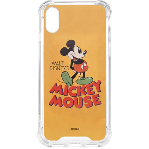 Disney Mickey Mouse Walt Disney Classic Character iPhone XS Clear Case