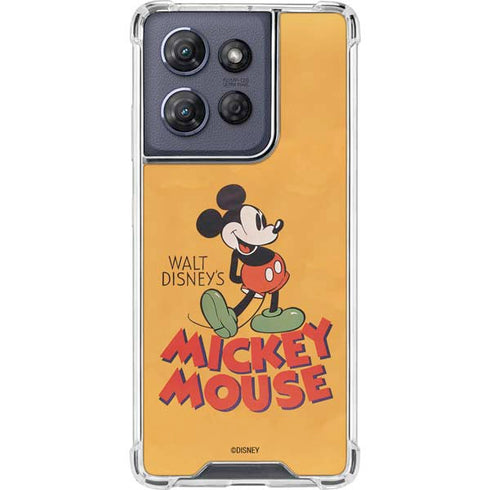 Disney Mickey Mouse Walt Disney Classic Character Moto G 5G (2025) Clear Case