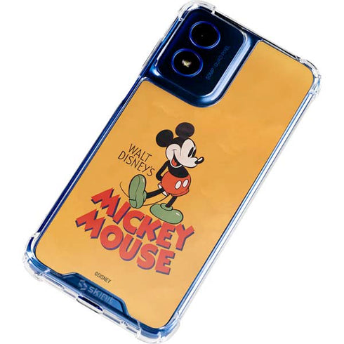 Disney Mickey Mouse Walt Disney Classic Character Moto G 5G (2024) Clear Case