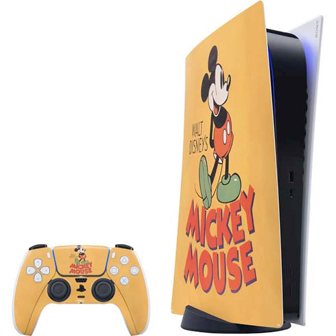 Disney Mickey Mouse Walt Disney Classic Character PlayStation PS5 Skins