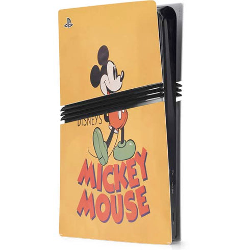 Disney Mickey Mouse Walt Disney Classic Character PS5 Pro Console Skin