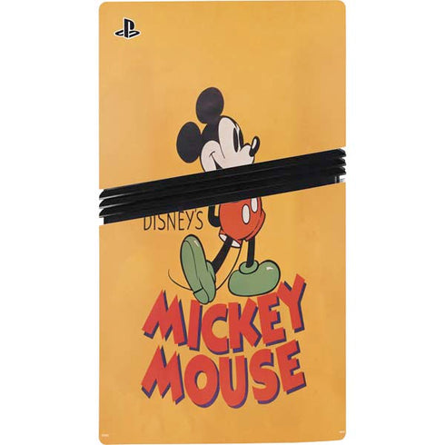 Disney Mickey Mouse Walt Disney Classic Character PS5 Pro Disk Console Skin