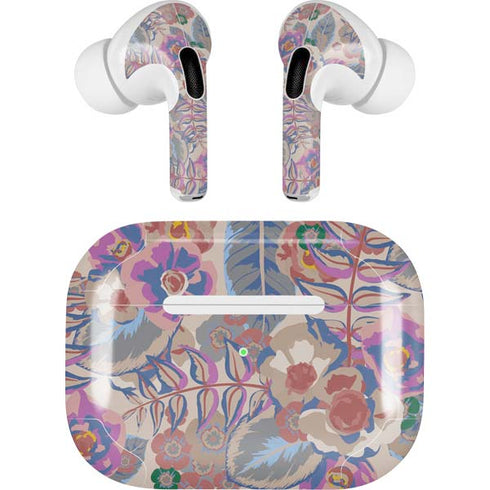 Warm Taupe Floral AirPods Skins