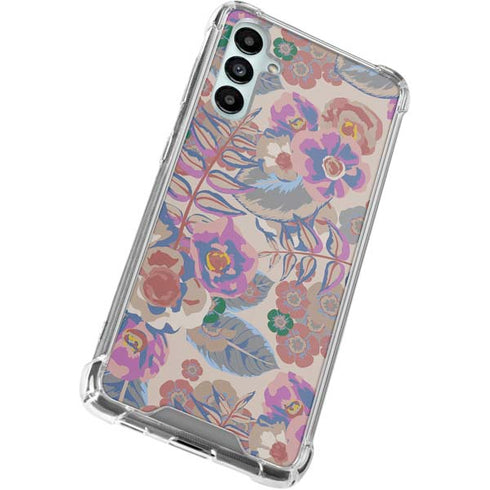 Warm Taupe Floral Gabb Phone 4 Clear Case