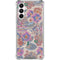 Warm Taupe Floral Galaxy A16 5G Clear Case