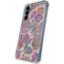 Warm Taupe Floral Galaxy A35 5G Clear Case