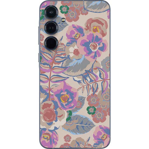 Warm Taupe Floral Galaxy A35 5G Skin
