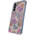 Warm Taupe Floral Galaxy A55 5G Clear Case