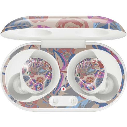 Warm Taupe Floral Galaxy Buds Plus Skin
