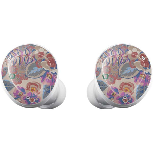 Warm Taupe Floral Galaxy Buds Plus Skin