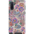 Warm Taupe Floral Galaxy Cases