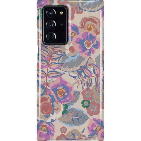 Warm Taupe Floral Galaxy Cases