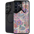 Warm Taupe Floral Galaxy S24 FE Kickstand Case
