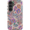 Warm Taupe Floral Galaxy S25 Impact Case