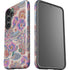 Warm Taupe Floral Galaxy S25 Impact Case
