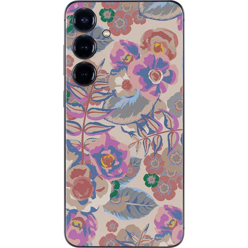 Warm Taupe Floral Galaxy S25 Plus Skin