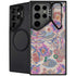 Warm Taupe Floral Galaxy S24 Ultra Kickstand Case