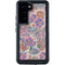 Warm Taupe Floral Galaxy S24 Waterproof Case